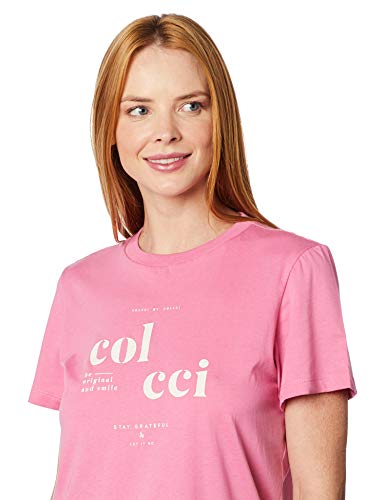 Camiseta Estampada Colcci, Feminino, Rosa Nessa, G