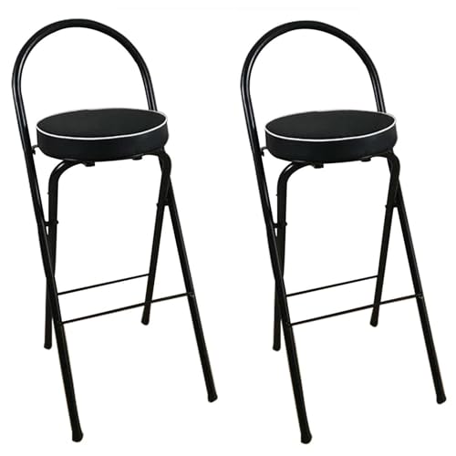 Tabouret pliable à dossier rembourré pour gagner de la place en studio