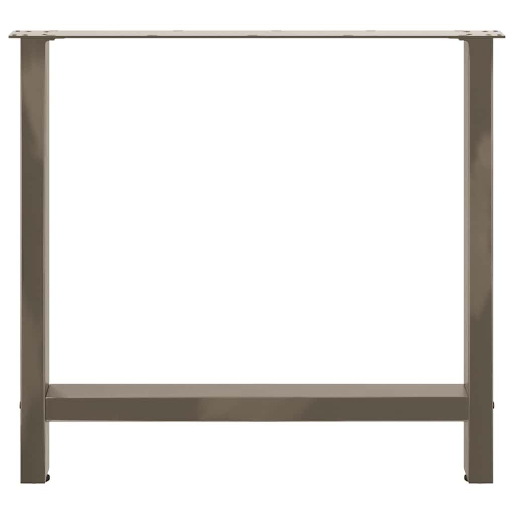 Gambe per tavolo da pranzo in acciaio, 2 pezzi, 70 x 72-73 cm