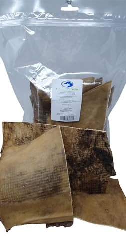 Food4Pets Hirschhaut Platten – Natürlicher Kausnack für Hunde, getreidefrei, zahnpflegend & fettarm, 500 g Hundeleckerli
