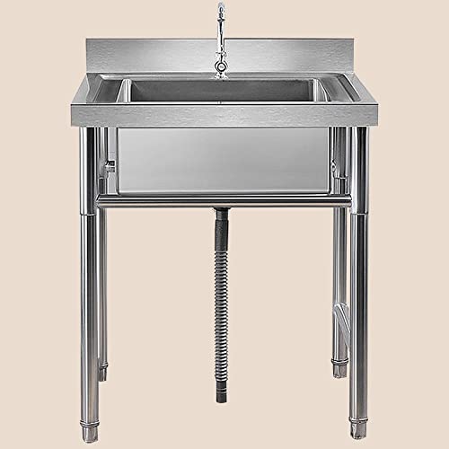 Évier de restaurant commercial 60x60x90cm pour optimiser la plonge