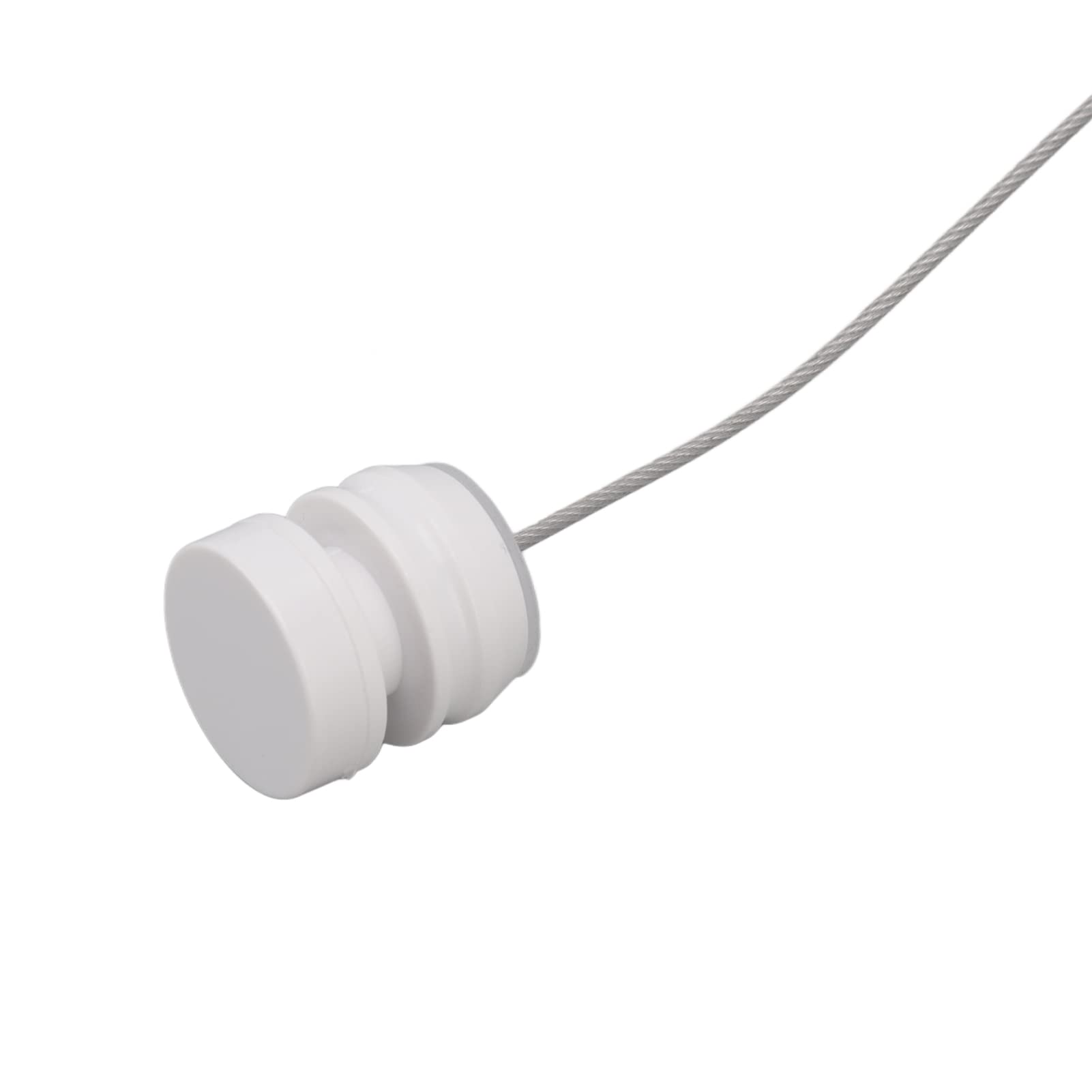 Filo stendibiancheria retrattile da parete, resistente, in acciaio inox, doppio, per balcone, hotel, 4,2 m (bianco)