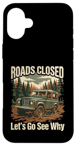 �ʔ����I�t���[�h�g���b�N 4x4 Roads Closed Let's Go See Why Design �X�}�z�P�[�X iPhone 16 Plus �p