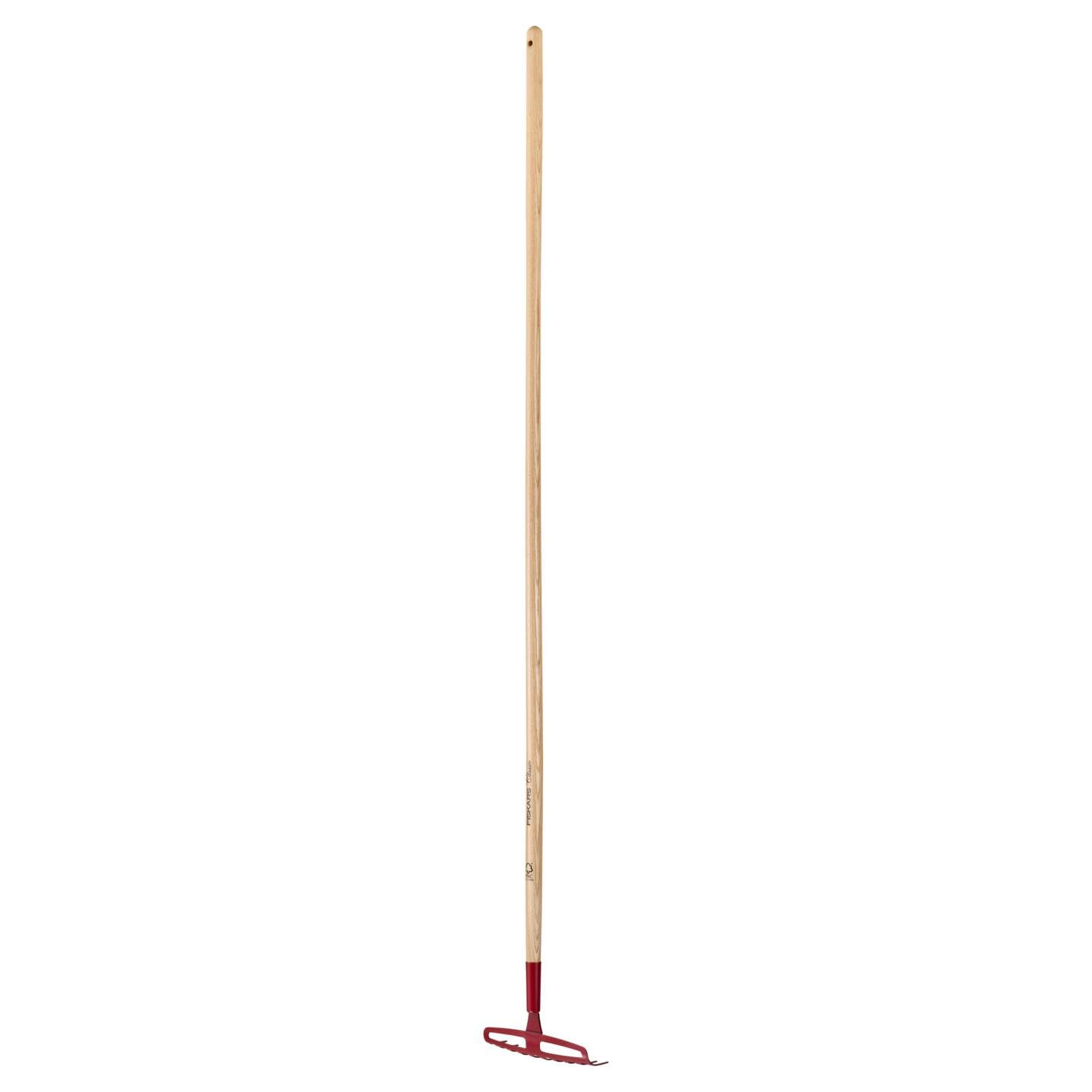 Fiskars Rastrillo con 14 púas, Classic, Longitud: 170 cm, Anchura: 23 cm