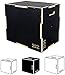 Fitvids 3 in 1 Non-Slip Wooden Plyo Box Plyometric Box Jumping Exercise, 16x20x24 Inches, Black