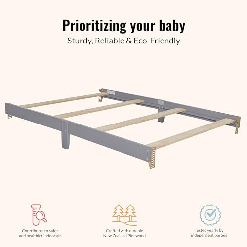 Image of Dream On Me Universal Bed Rail, Steel Grey