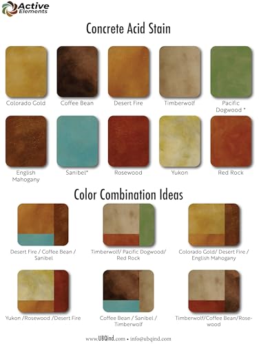 Active Elements 6019-1G Contractors Choice Concrete Acid Stain 1 Gallon Coffee Bean thumb #6