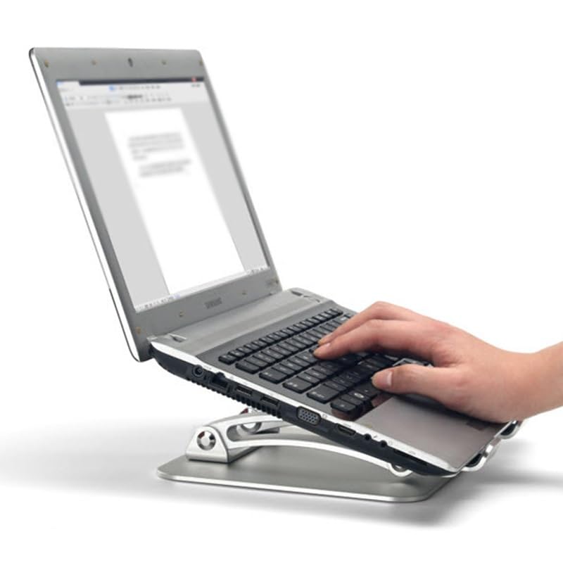 Base plegable ajustable para laptop con ventilador miniatura 3