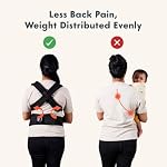 Baby Carrier Newborn to Toddler - Ergonomic, Cozy and Lightweight Infant Carrier, Effortless & Ideal for Hands-Free Parenting, Enhanced Lumbar Support (Grey)