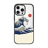 CASETiFY インパクト MagSafe対応 iPhone 16 Pro Max ケース [スリム / 2.5mの落下試験をクリア (MIL規格4倍相当) / ワイヤレス充電およびMagsafe対応] - The Great Wave of Pugs - クリア ブラック