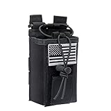 Tactical Radio Holster Case Molle Radio Pouch Military Heavy Case Accessories Radio Holder Duty Belt Holster Bag for Baofeng UV-5R BF-F8HP PRO UV-32 Two Way Radio Walkie Talkies Adjustable Storage - Image 1