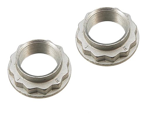DTA DSN3402N - 2 DTA Axle Nuts, Spindle Nuts Size M27x1.5 Hex Star Style Compatible with BMW 325Xi 328Xi 330Xi 335Xi X3 X5 X6 525i 525Xi 528I 530i 535i 535Xi 540i 540i 740i 740il 750il OEM Replacement