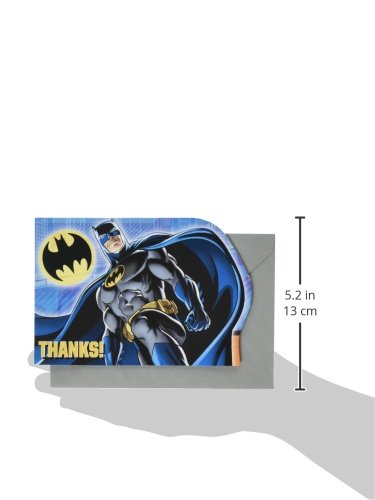 Batman notes de remerciement carte postale papeterie anniversaire theme
