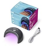 OPI GELement LED Curing Lamp for Gel Nail Polish | DIY Professional Salon Quality Manicure Results | 4 Finger Design & Mirrored Interior for Curing | 60 Second Timer