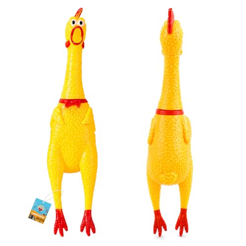 Image of Hen Chicken Squeaky Dog Toy - Large Pack of 1
