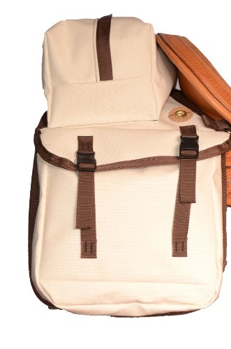 Gundersen Sunrise Small Canvas Saddle Bag with Top Pack