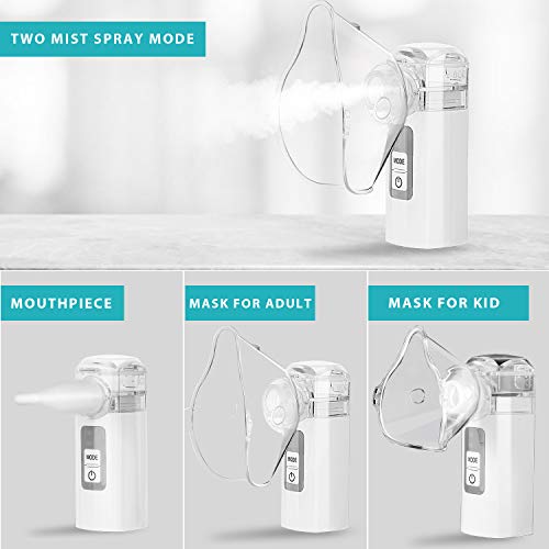 MAYLUCK Handheld Mini Nebuliser Portable Nebulisers for Travel Home Daily Use - Thumbnail 6
