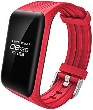 ALANGDUO Fitness Trackers, Heart Rate Monitor Tracker Bluetooth Smart Bracelet Activity Pedometer Waterproof for Android & iOS Smartphones