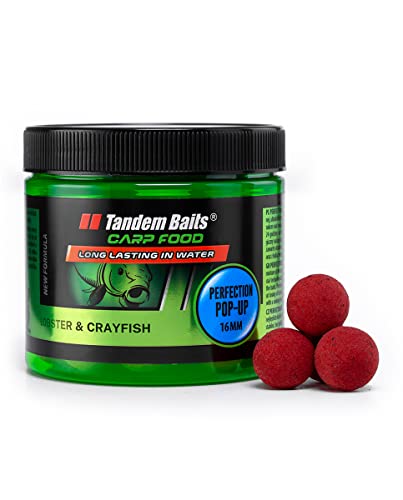 Tandem Baits Carp Food Perfection Pop-Up Hummer & Krebs | Karpfen-Pop-Ups | Karpfen Angeln ohne Mühe | Köder zum Große-Fische-Angeln | Karpfenzubehör für Profis & Hobby-Angler 16 mm 70 g Cover