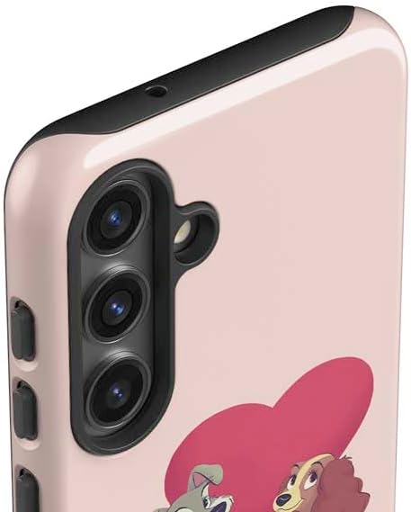 Skinit Impact Phone Case Compatible with Galaxy S25 - Officially Licensed Disney Lady & The Tramp Spaghetti Dinner Design