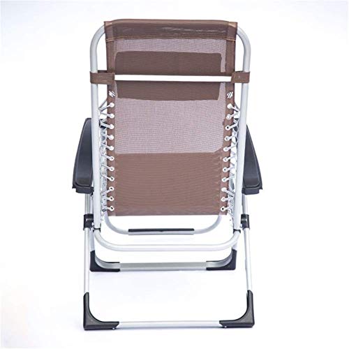 Chaise longue de jardin pliante au design épuré et robuste