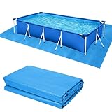 Pool Bodenplane,Pool Ground Tuch,Poolunterlage,wasserdichte Rechteckige Poolmatte,Poolmatten Schutzboden,Faltbarer Schwimmbadbodenschutz,für Hinterhof Garten Rasen,Pools Unterlage Outdoor