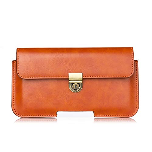 Leather Belt Case For For Samsung S10 Lite / Note 10 Lite / s20+s20 ultra / Note10+ 9 8 A90 A70 A70S A20S A80 C9pro A9 A8 Star, Cell Phone Belt Case With Belt Loop, Hoslter For Huawei Mate30, 6.3" Hol