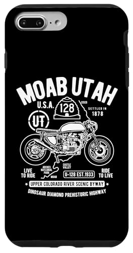 Moab Utah Route U-128 �R�����h�� ���g���o�C�N�f�U�C�� �X�}�z�P�[�X iPhone 7 Plus/8 Plus �p
