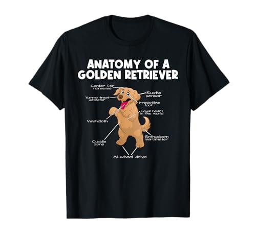 Anatomy Of A Golden Retriever T-Shirt