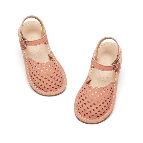 Image of THEE BRON Toddler Girls Espadrilles Sandals Hollow Out Rustic Dress Shoes