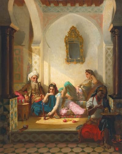 IPLUPJDY Peinture Poster Art Mural en Toile Impression Tableaux Intérieur en Algérie de Caraud Peinture Affiche Pour la Décoration Murale 60x90cm