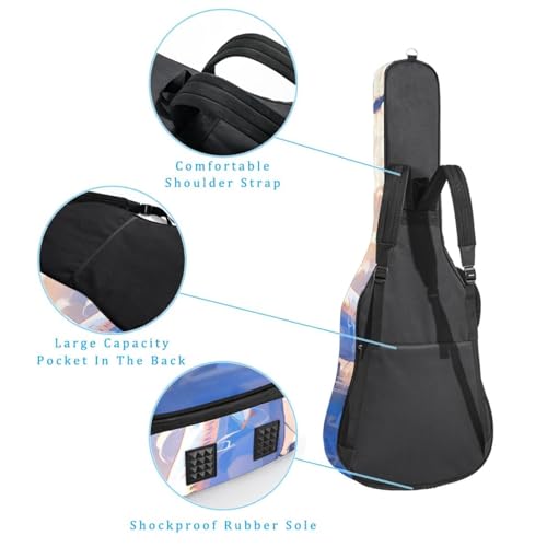 Sac pour guitare anti choc étui imperméable grand format - 3