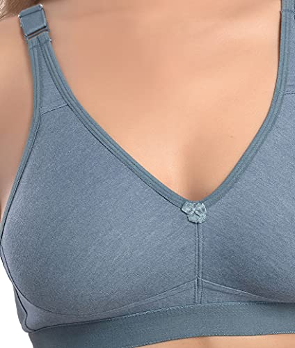 MiEstilo Women's Cotton Blend Non-Padded Wirefree T-Shirt Bra Combo - Image 4