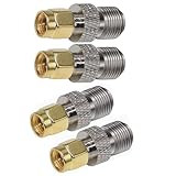 CESS SMA to F-Type Adapter Connector - SMA Male to F Female, 4 Pack