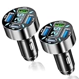 Configuración de carga rápida de cuatro puertos: Este usb coche con cuatro puertos USB, incluyendo un puerto SuperCharge de 66 W y un puerto de carga rápida PD de 20 W, lo que permite cargar simultáneamente hasta cuatro dispositivos. Admite un amplio rango de voltaje de entrada de 12 V a 24 V, lo que permite la carga rápida simultánea de tres dispositivos, ideal para viajes familiares o trayectos largos.