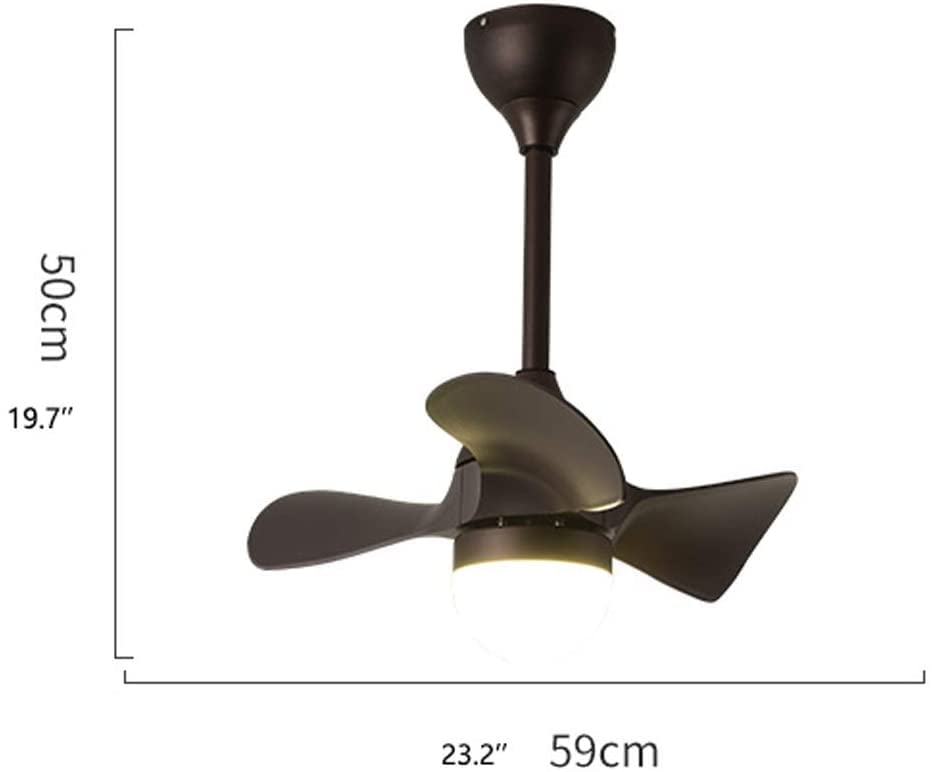 Ventilateur de plafond petit format avec veilleuse LED, le cadeau de pendaison idéal