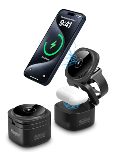 Chargeur rapide multi-appareils pour table de nuit et bureau élégant sans fil