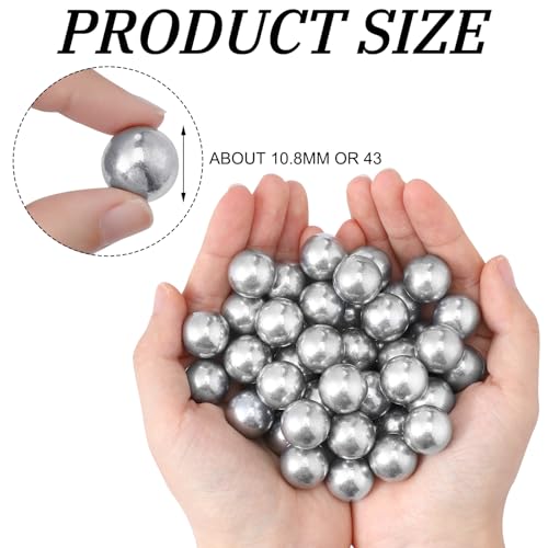 image for Gisafai 150 Pcs 43 Caliber Aluminum Paintball Ammo Practice Paintball 