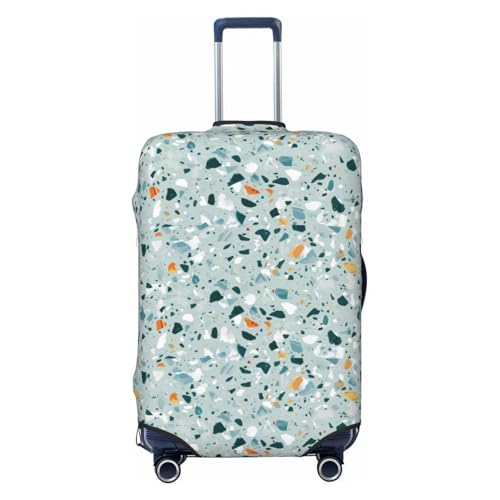 Housse de protection extensible pour valises XL bagage à main marbre pastel Noir