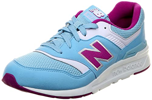 New Balance Kid's 997h V1 Lace-up Sneaker, Blue Haze/Purple Punch, 10.5 Wide Little Kid