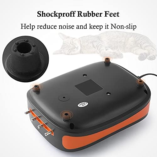 FEDOUR Aquarium Air Pump, 4 Outlets Ultra Quiet Oxygen Pump, for up to 1100L Fish and Turtle Tank