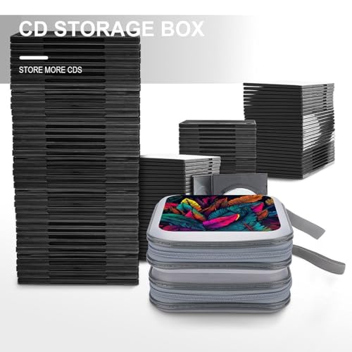 Maletín organizador de CD y DVD portátil con diseño tropical 7