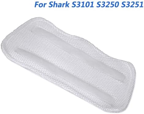 Miniatura 7 de Paquete de 10 almohadillas de repuesto lavables para fregona de vapor compatibles con Shark S3101, S3102, S3250, S3251, SK115, SK140, SK141, SK410