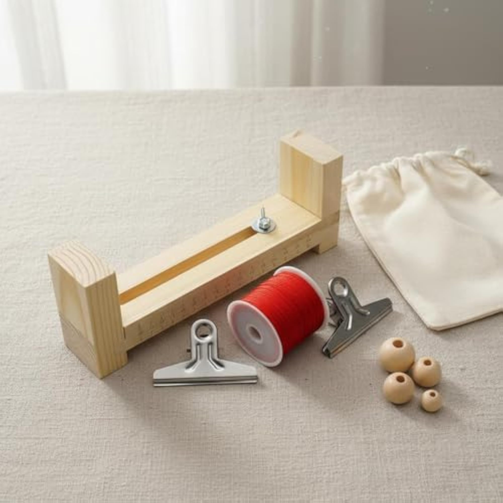 Wood Bracelet Loom for DIY Bracelet Braiding
