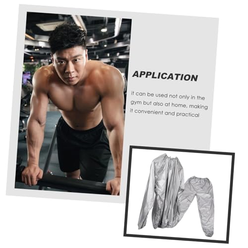 Traje de sauna para gimnasio y casa con ajuste cómodo unisex 6