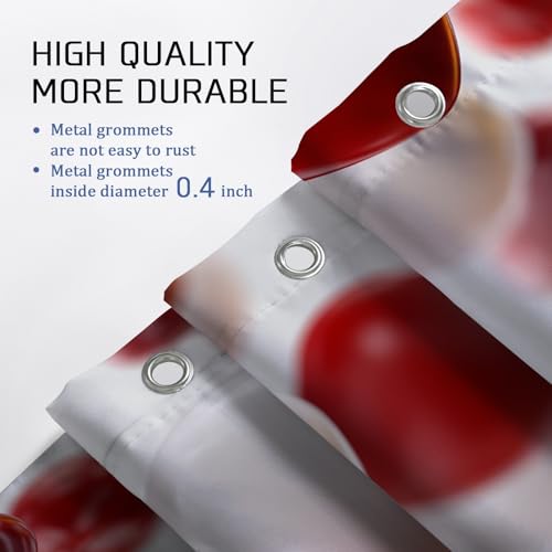 Rideau de douche extra large polyester imperméable baignoire - 5