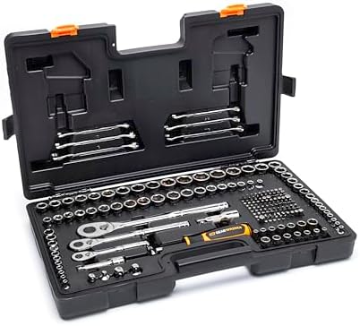 GEARWRENCH 202 Piece SAE/Metric Mechanics Tool Set 1/4", 3/8", & ...