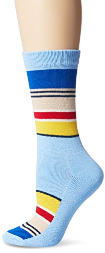 Pendleton Women's National Park Cotton Crew Socks, Light Blue, Sock Size:10-13/Shoe Size: 6-12(6-10) #TOP13