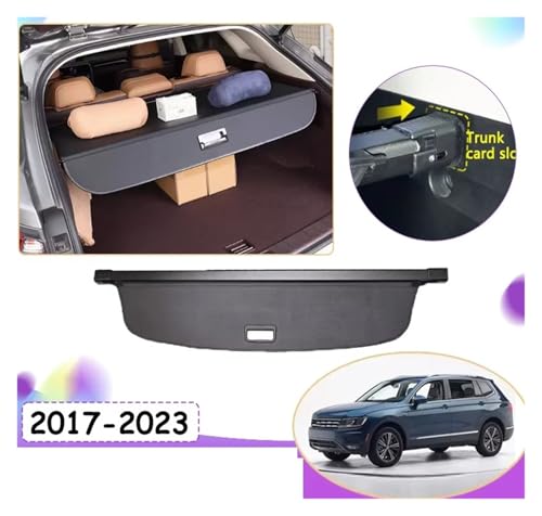 Cache bagages pour VW Tiguan Allspace en toile rétractable