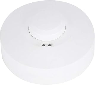 5.8GHz Microwave Radar, Light Switch Revolving Adjustable Sensor Indoor Ceiling Body Motion Detector Surface Mount